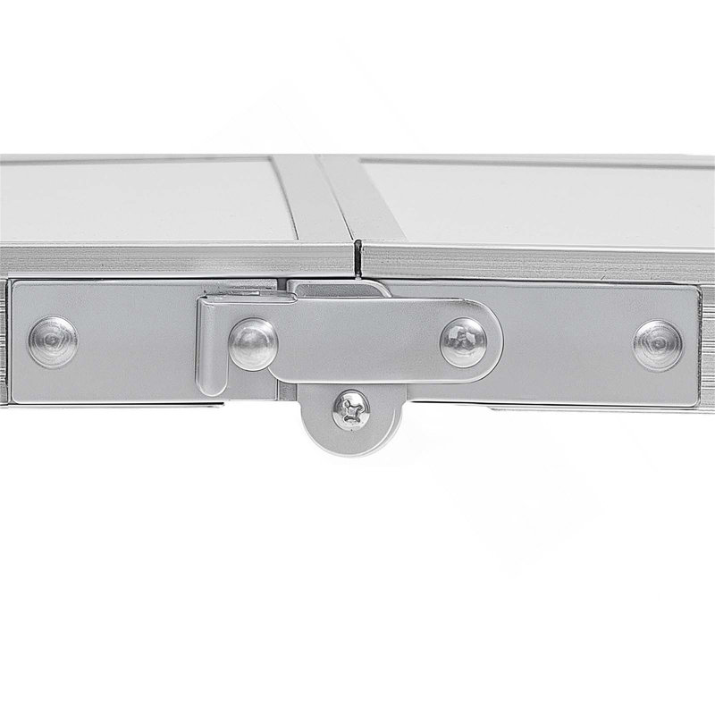 Table de camping pliante portative de 2 pi avec hauteur réglable et plateau en panneau de fibres à densité moyenne durable pour une utilisation intérieure et extérieure