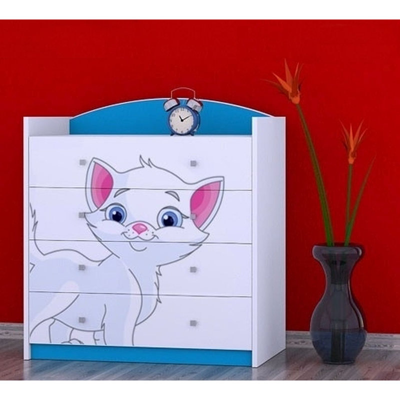 Nickelson Kids 4 - Drawer Chest, Blue