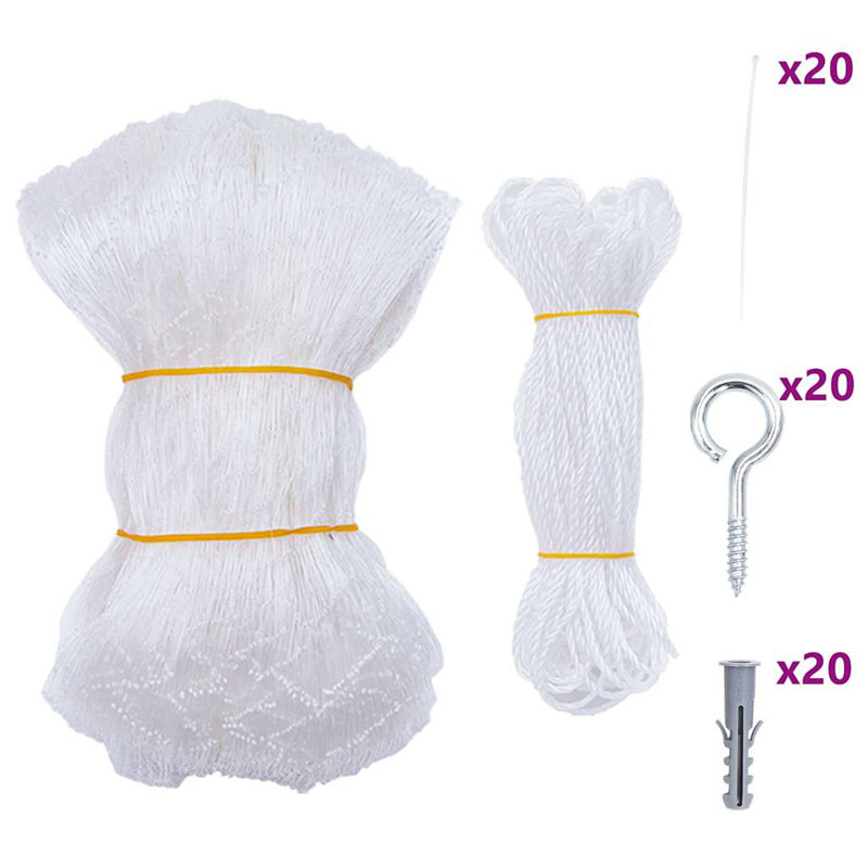 Filet pour chat en nylon transparent, H 236,4 po x l 117,6 po x P 0,03 po
