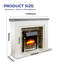 Flamborough Fireplace Castleton Fires & Fireplaces 120 cm W White Wood Electric Fireplace with 6824.28 BTU-85884012