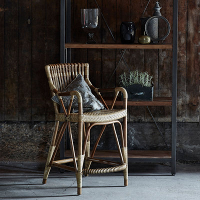 Blues Rattan Counter Stool