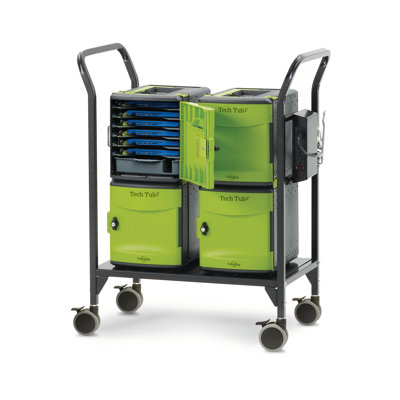 Tech Tub2® 34'' H x 43'' W Laptop/Tablet Storage Cart
