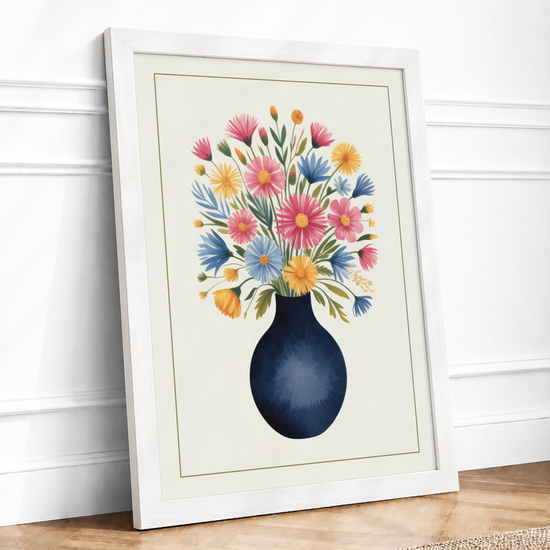 Abundant Floral Bouquet Botanical - Print, A1 - 84.1 x 59.4 cm, White