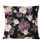 Coussin décoratif imprimé beige et mauve rétro II