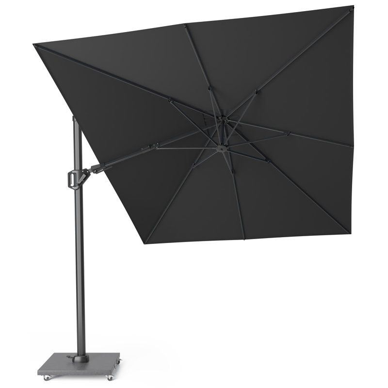 Chasiti 350cm X 260cm Rectangular Cantilever Parasol, Dark Grey