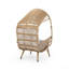 Fauteuil de patio en osier Cozy-2085648001