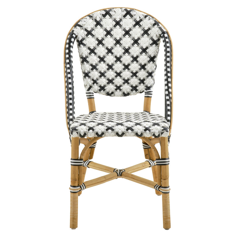 Chaise d'appoint empilable, Gris / noir / blanc