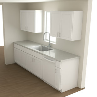 Dwelling Livingston Galley Wall Pre-Assembled Kitchen Cabinet