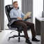 Fauteuil de direction ergonomique avec accoudoirs rabattables