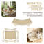 Lit à griffer pour chat 2 en 1 en sisal naturel durable et élégant et en bois multi-couches pour chats Repos confortable et entretien des pattes Parfait pour les petits et grands chats