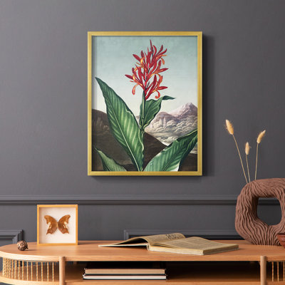Temple of Flora I Framed Print - Solid Wood