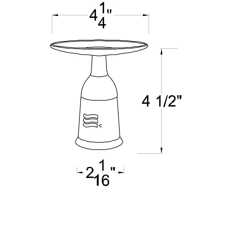Coussin de remplacement pour plateau utilitaire, Nickel satiné
