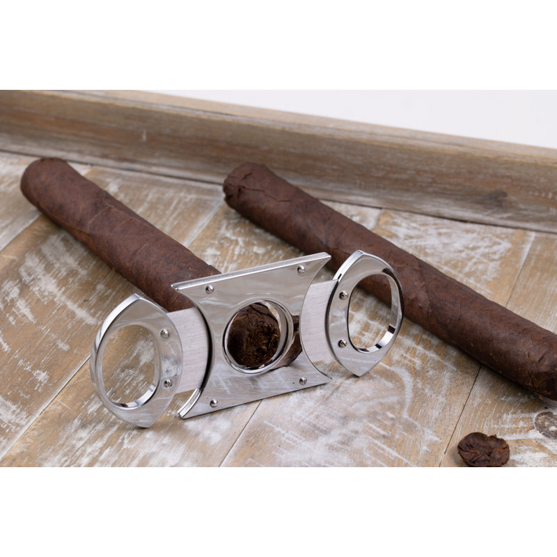 Accessoire pour fumer le coupe-cigare Johnston, Chrome/Argenté