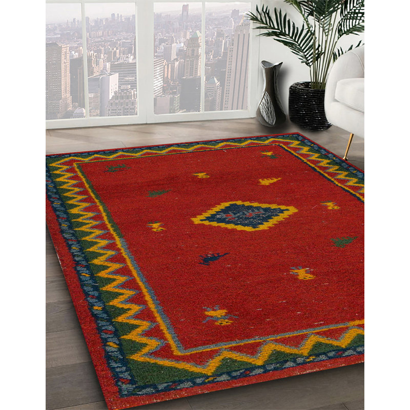 Ameeliah Southwestern Indoor Rug, Square 5'