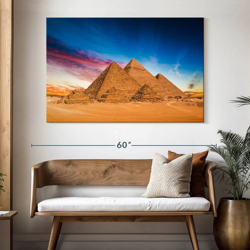 Adella Pyramids At Giza, 34" H x 51" W