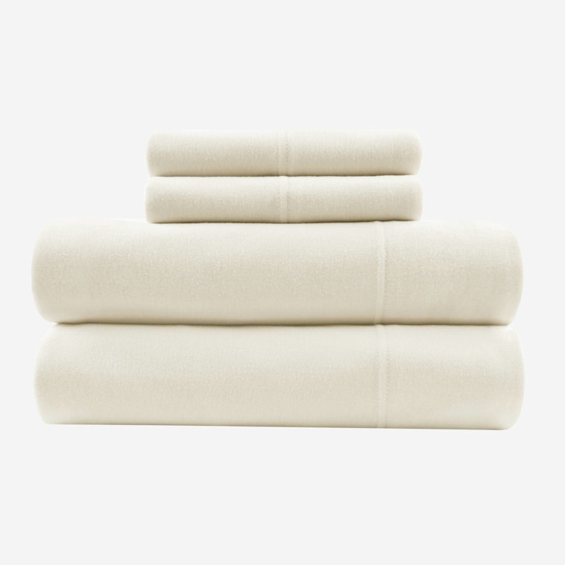 Drap-housse simple 3 pièces en mélange de coton TG 50%, surface de sommeil confortable, absorbant en été, hiver chaud, ajusté pour un matelas de 16 po, comprend un plat et une taie d'oreiller, lavable à la machine