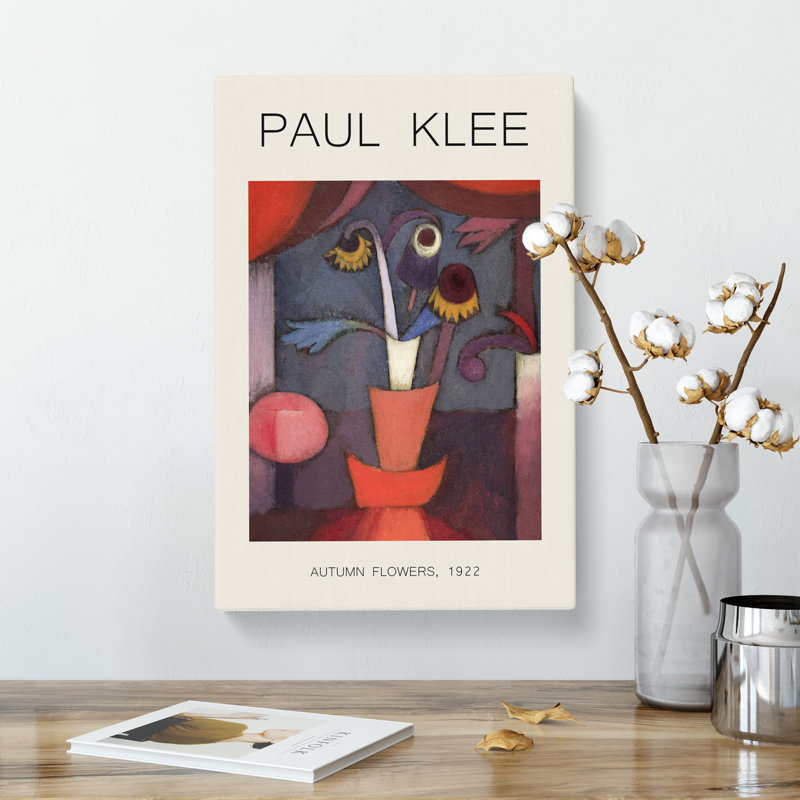 Autumn Flower by Paul Klee - Wrapped Canvas, 76cm H x 50cm W x 3cm D
