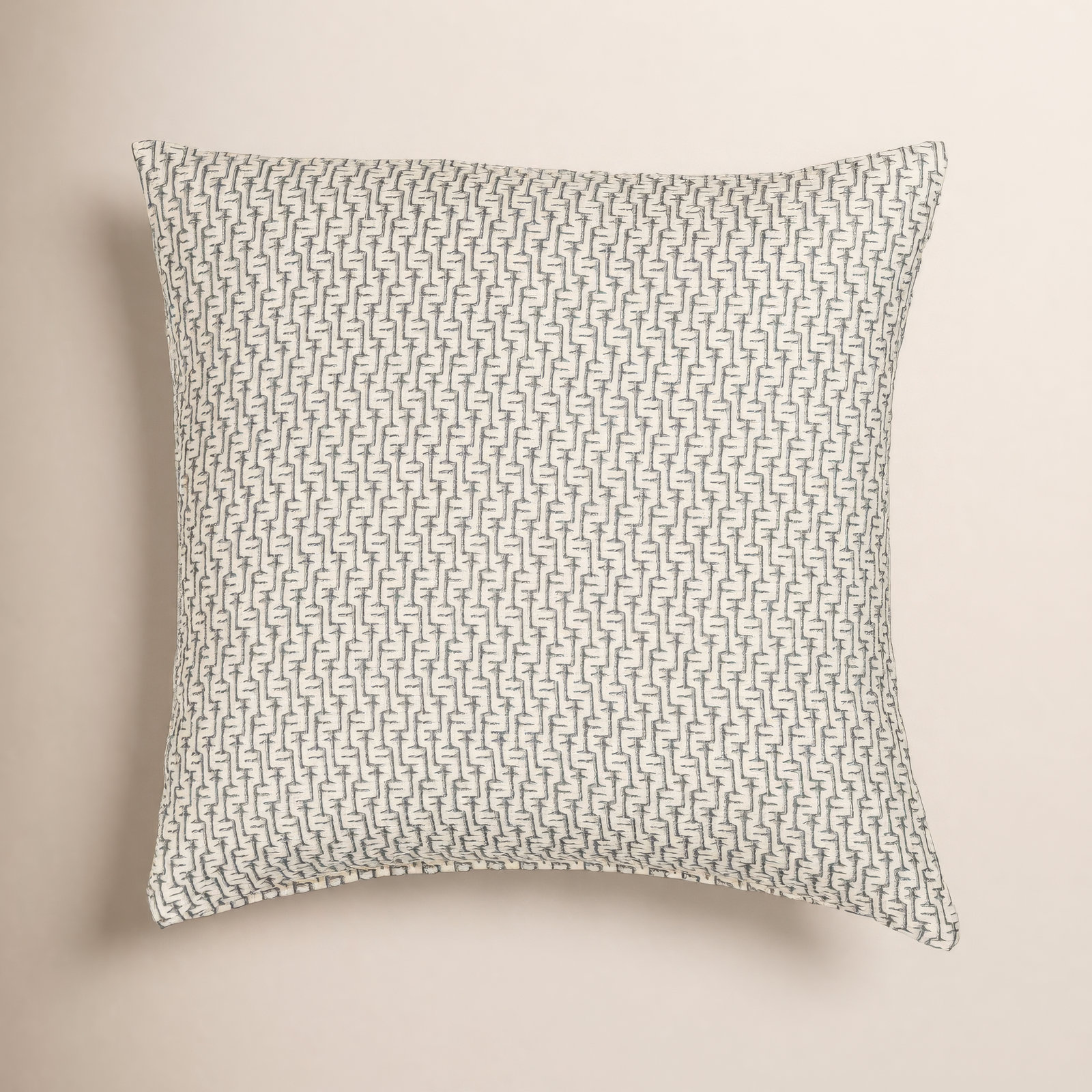 Cascade Geometric Accent Pillow, Blue, Square 18", Polyester