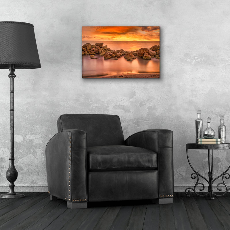 «Columbia Smooth Waters» par Mark A Paulda, verre acrylique Wal Art, H 16 po x l 24 po x P 0,2 po