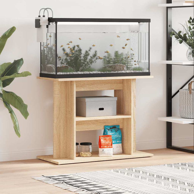 Cheryl Aquarium Stand, Sonoma Oak, 60cm H x 80cm W x 35cm D