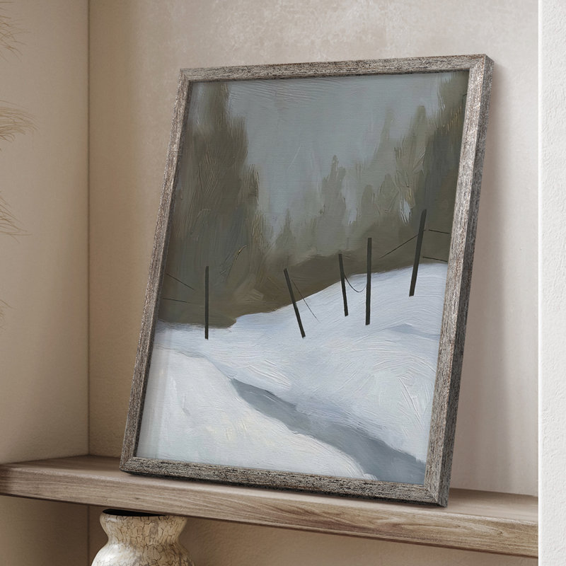Impression encadrée Deep Snow II - bois massif