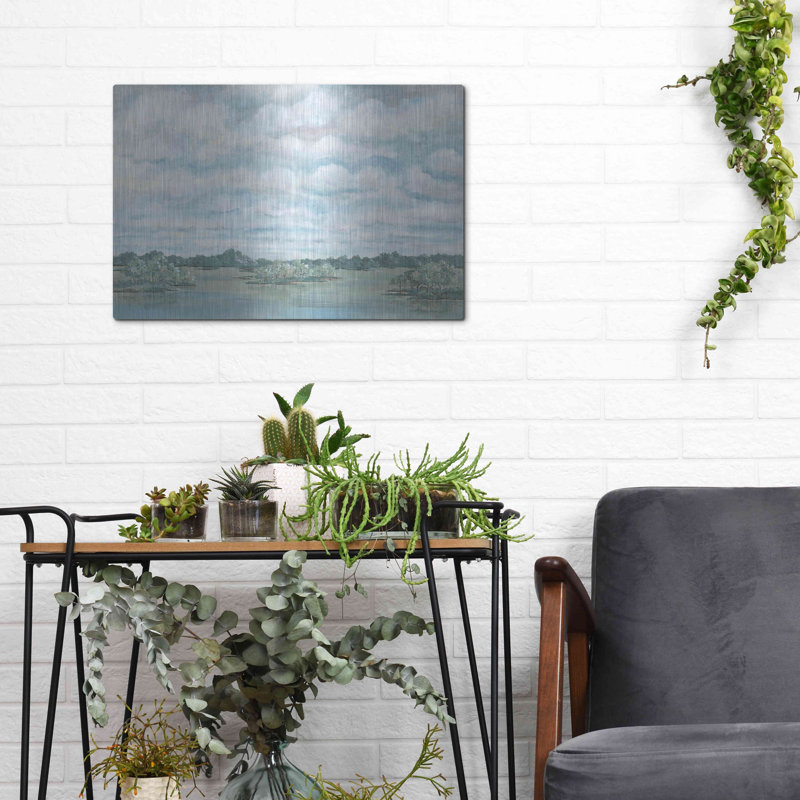 «Platte River» par Cindy Jacobs, art mural en métal, H 12 po x l 16 po