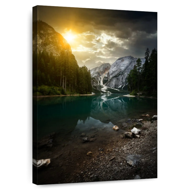Alvord, lac italien Braies, H 51 po x l 34 po