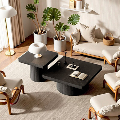 Ensemble de tables basses gigognes 2 pièces Modern