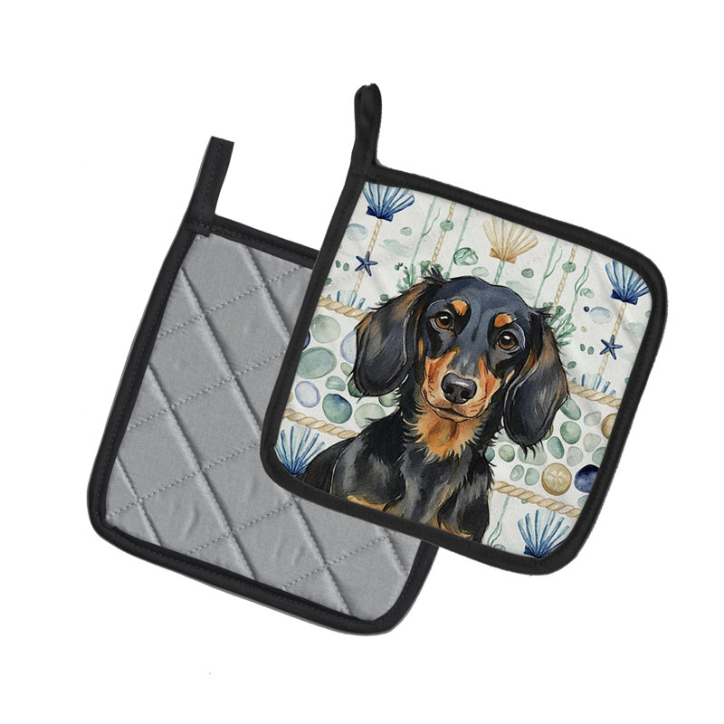 Paire de porte-casseroles en teckel