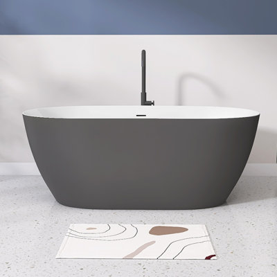 Bathtubs 67'' x 29.5'' Soaking Acrylic Bathtub