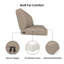 Ensemble de coussins de canapé Sunbrella® avec mousse à haute densité de 5 po, ensemble de 3 coussins de banc-111621043