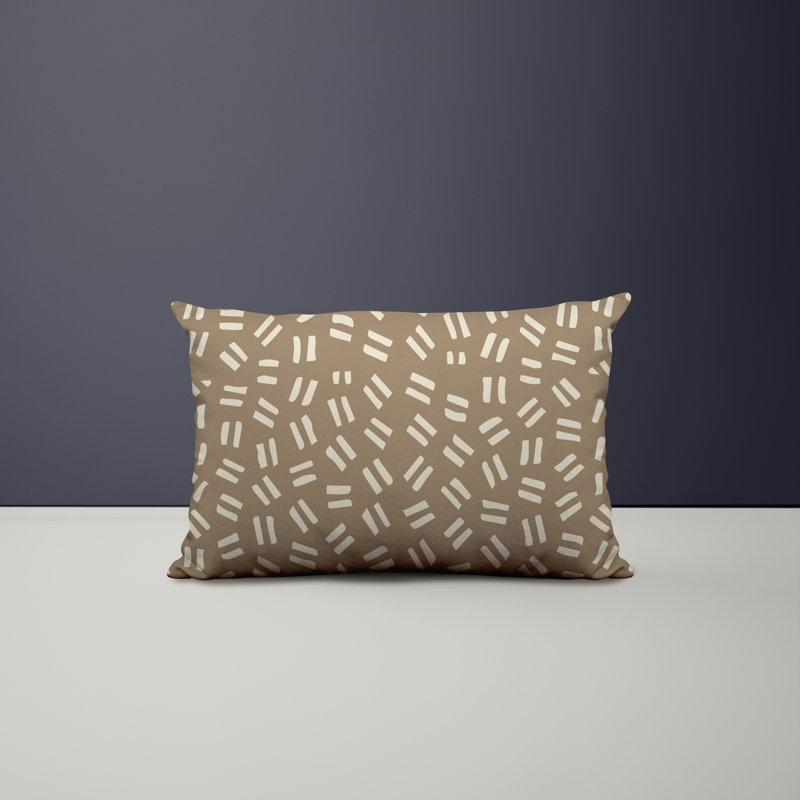 Housse et insert de coussin rectangulaire intérieur / extérieur en mélange de polyester / polyester Ikom, Beige