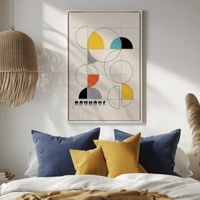 Impression sur toile Bauhaus Spring Colors dans un cadre