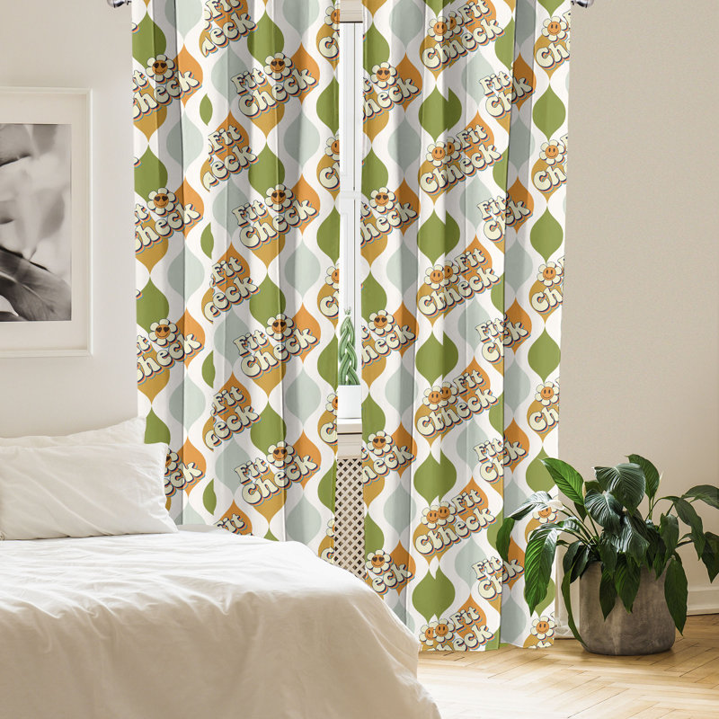Bosanski Semi Sheer Curtain Pair