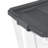 Sterilite 200 Quart Clear Stackable Latching Storage Box Container, Gray, 6 Pack