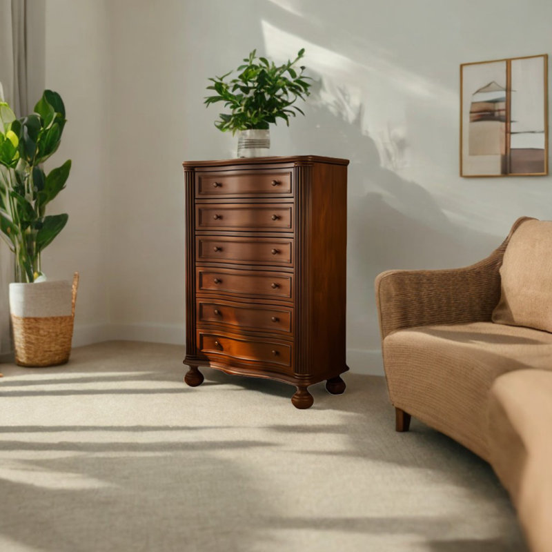 Commode d'appoint moderne avec rangement en bois massif