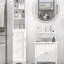 Grand rangement de salle de bain - 3 tablettes pour garder vos articles essentiels