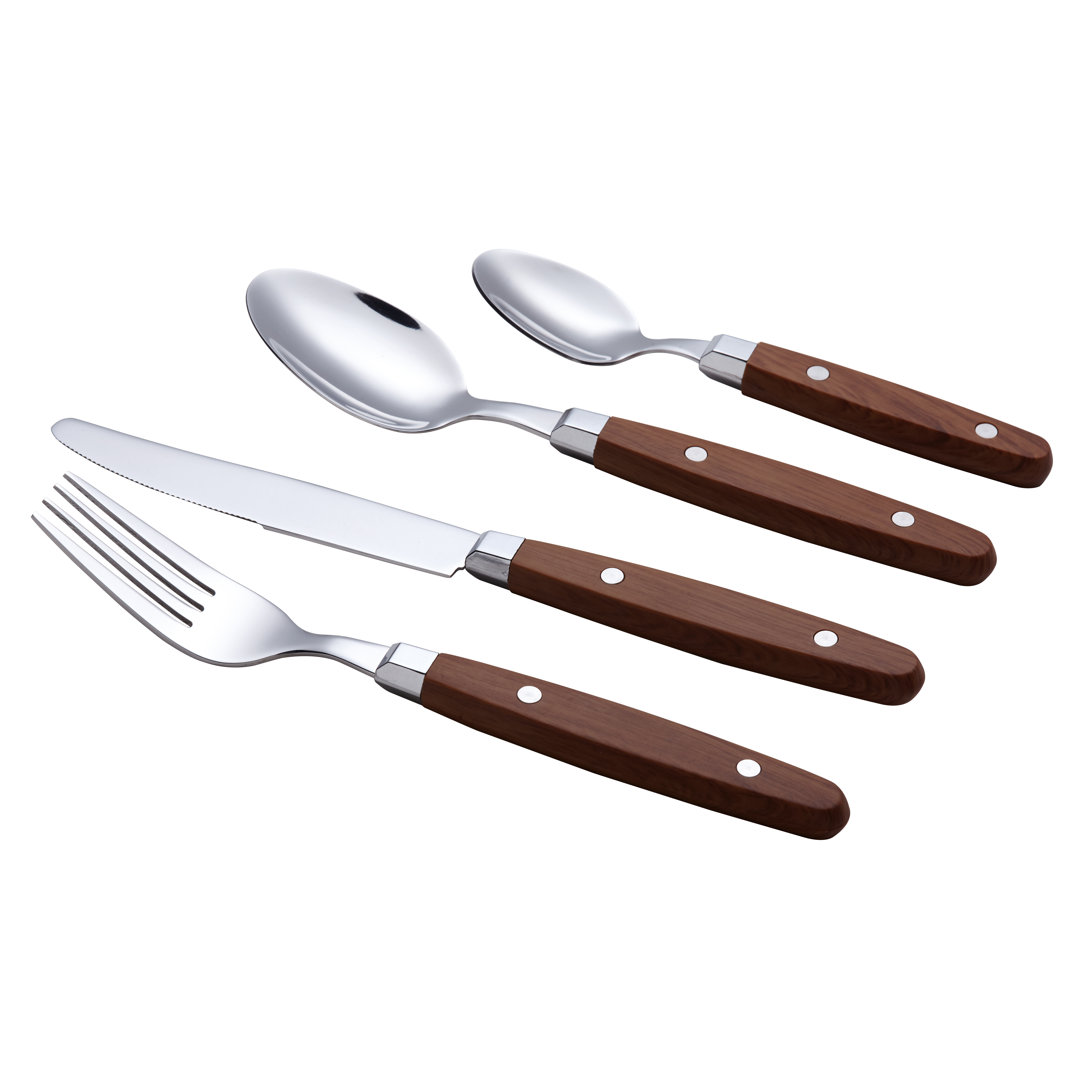 Latitude Run® Cynthiaa Stainless Steel Flatware Set - Service for 4 Latitude Run®