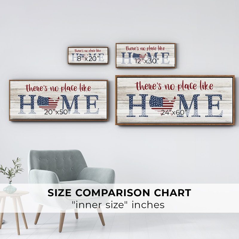 No Place Like Home- Framed Canvas