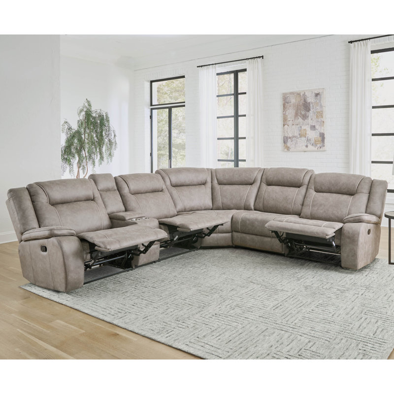 Canapé modulaire inclinable rembourré 6 pièces Brana