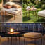 Ensembles de table et de repose-pieds en métal, ensembles de mobilier d'extérieur pour balcon
