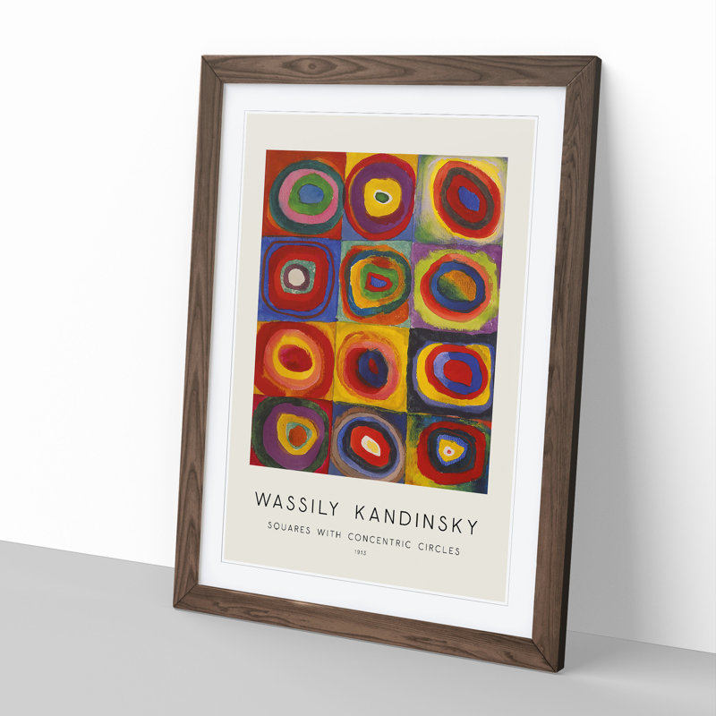Farbstudie by Wassily Kandinsky - Framed Print, Walnut Framed, 48cm H x 36cm W x 2cm D