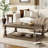 Vintage Coffee Table Featuring Artistic Vase Column Legs And Luxurious Pine For Timeless Charm,Suitable For Living Room, Study Room-461315613