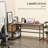 L-Shaped Steel Computer Desk