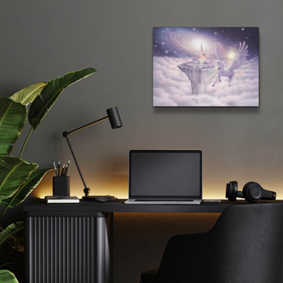 Trinx 'Castle In The Sky' by Kirk Reinert, Acrylic Glass Wall Art, ACR-39009