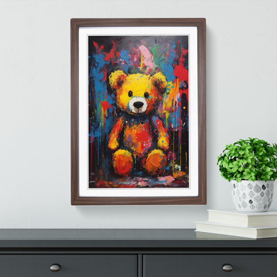 Teddy Bear Expressionism No.2 - Framed Print