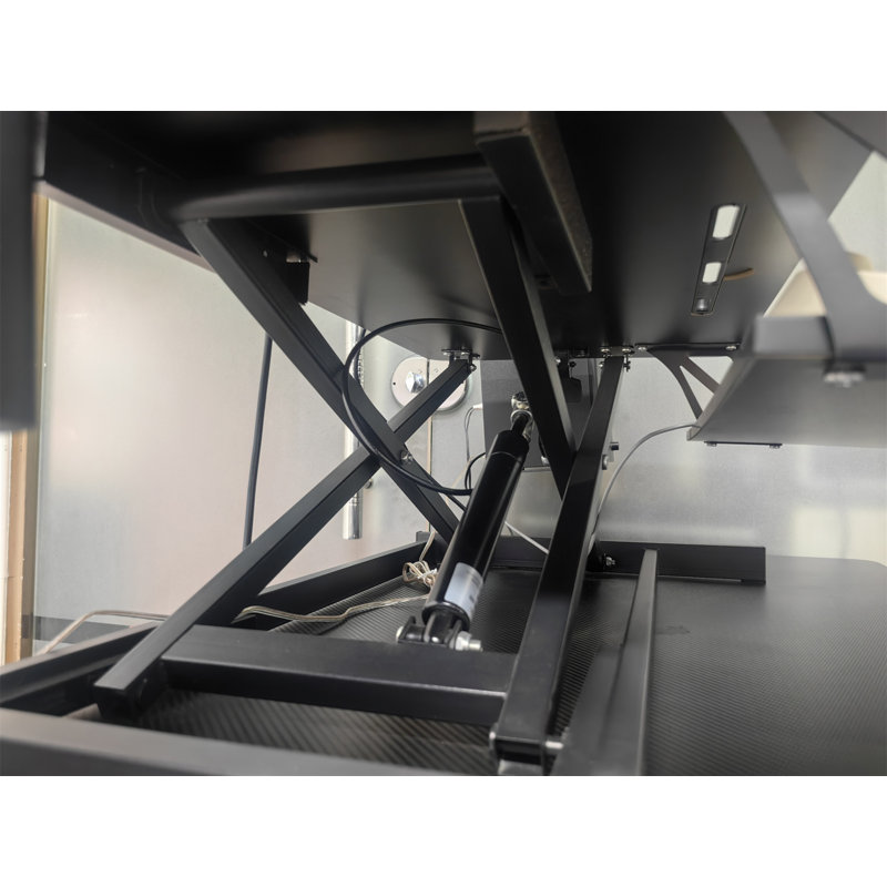 32 Inch Desk Converter, Height Adjustable Sit To Stand Riser, Dual Monitor And Laptop Workstation With Wide Keyboard Tray