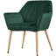 Colour 65Cm Wide Velvet Armchair-1168915979