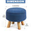 Tabouret rond bleu
