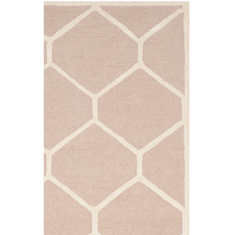 Cannen Hand Tufted Wool Geometric Rug, Runner 2'6" x 6'